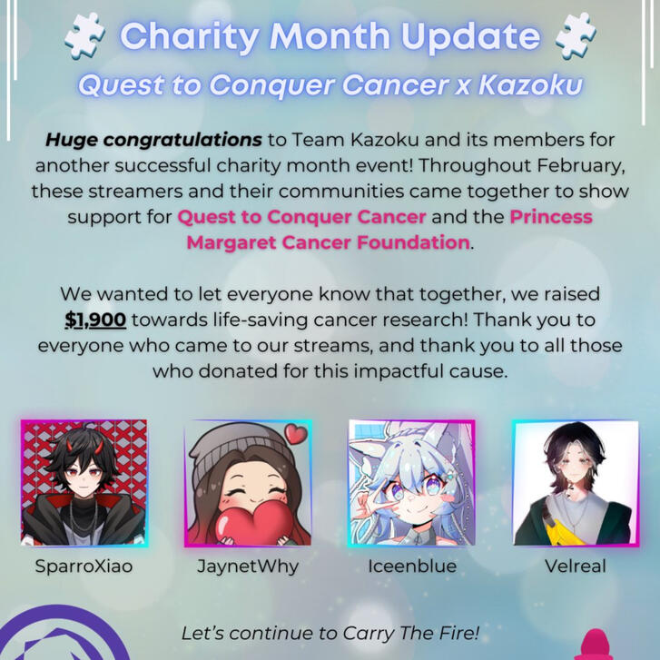 Quest to Conquer Cancer Charity 2025